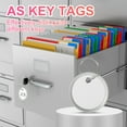 thumbnail image 4 of Uxcell Metal Rim Key Tag Blank Round Paper Tags Bulk Writable Keychain Identifiers with Split Rings White, 4 of 7