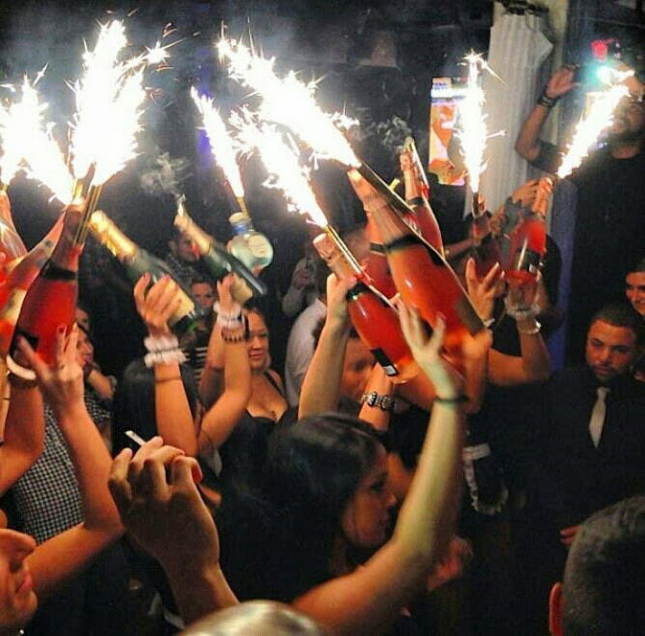 12pc Pack Big Birthday Cake Sparklers Burns Approx. 45 Seconds 3 Packs of 4 Sparklers Each