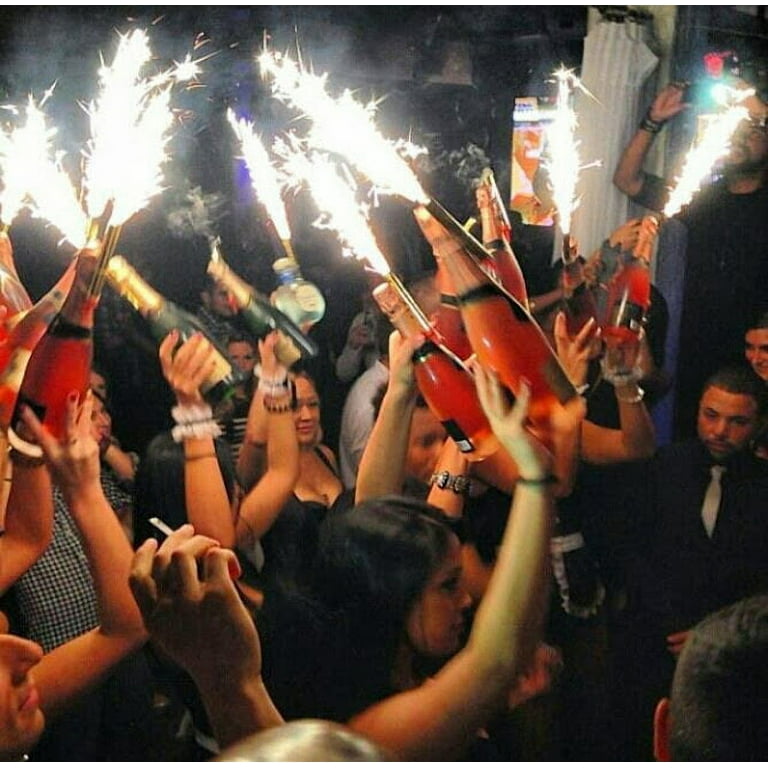 4pc Pack VIP Bottle Sparklers cake sparklers burns approx. 45 second - 1 pack of 4 Sparklers