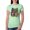 Mint, variant on Wild Bobby, Colorful Majestic Neon Atric Wolf | Dean Russo Art Animal Lover Womens Slim Fit Junior Tee, Raspberry, M