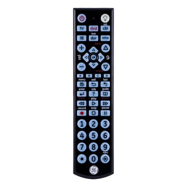 GE 6-Device Backlit Big Button Universal TV Remote Control in Silver ...