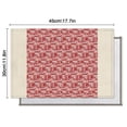 thumbnail image 6 of Red Christmas Patchwork Pattern Summer Placemats Table Placemats Set Of 4-Linen Kitchen Washable Placemats Table Mats 11.8"x17.7" Non-Slip Heat Resistant, 6 of 6
