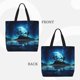 thumbnail image 2 of Easygdp Hawaiian Beach Pirate Moon Bolsa Tote para Mujer, Bolso de Hombro para Trabajo, Playa, Viajes, Compras y Supermercado, 2 of 7