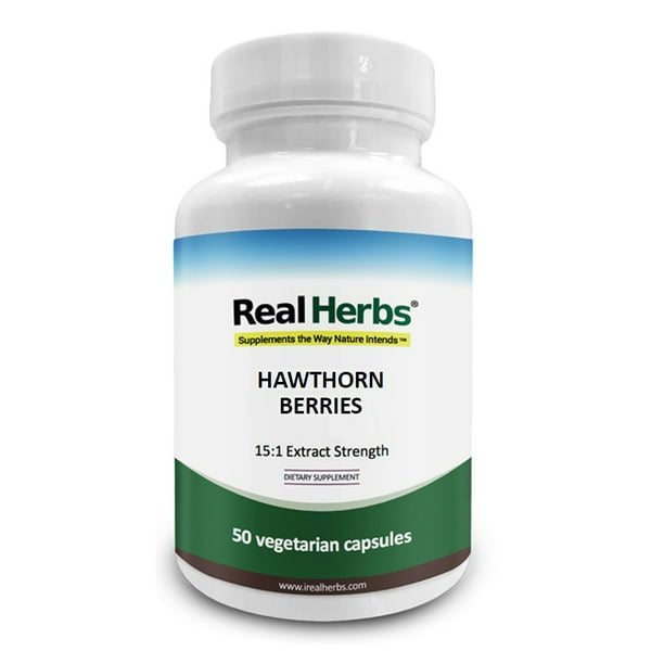 Real Herbs Hawthorn Berry Extract Derived from 7000mg of Hawthorn