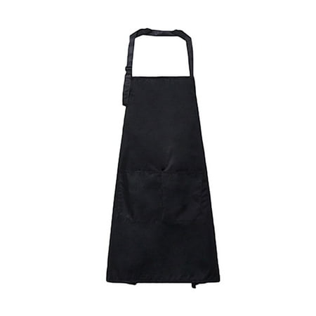 

Cleaning Apron 1 Pc Nordic Style Apron Oilproof and Dirt Proof Cleaning Apron Hanging Neck Apron Kitchen Cooking Pinafore (Black)