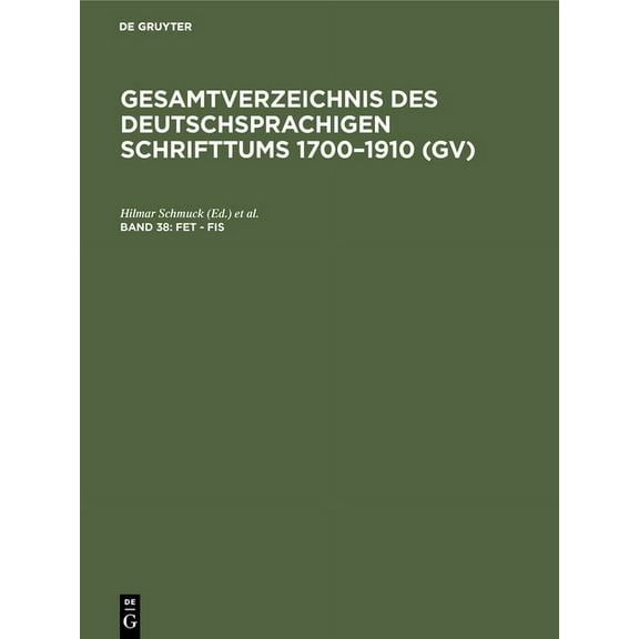 Fet - Fis, (Hardcover)