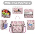 thumbnail image 2 of Pioneer Flower Floral Print Pattern Womens Lunch Box for Work,Insulated Large Lunch Bag for Tween and Teen,Loncheras Para Mujer,Leakproof Adult Lunch Bag for Work,Beach,Travel,Picnic,Camping, 2 of 7