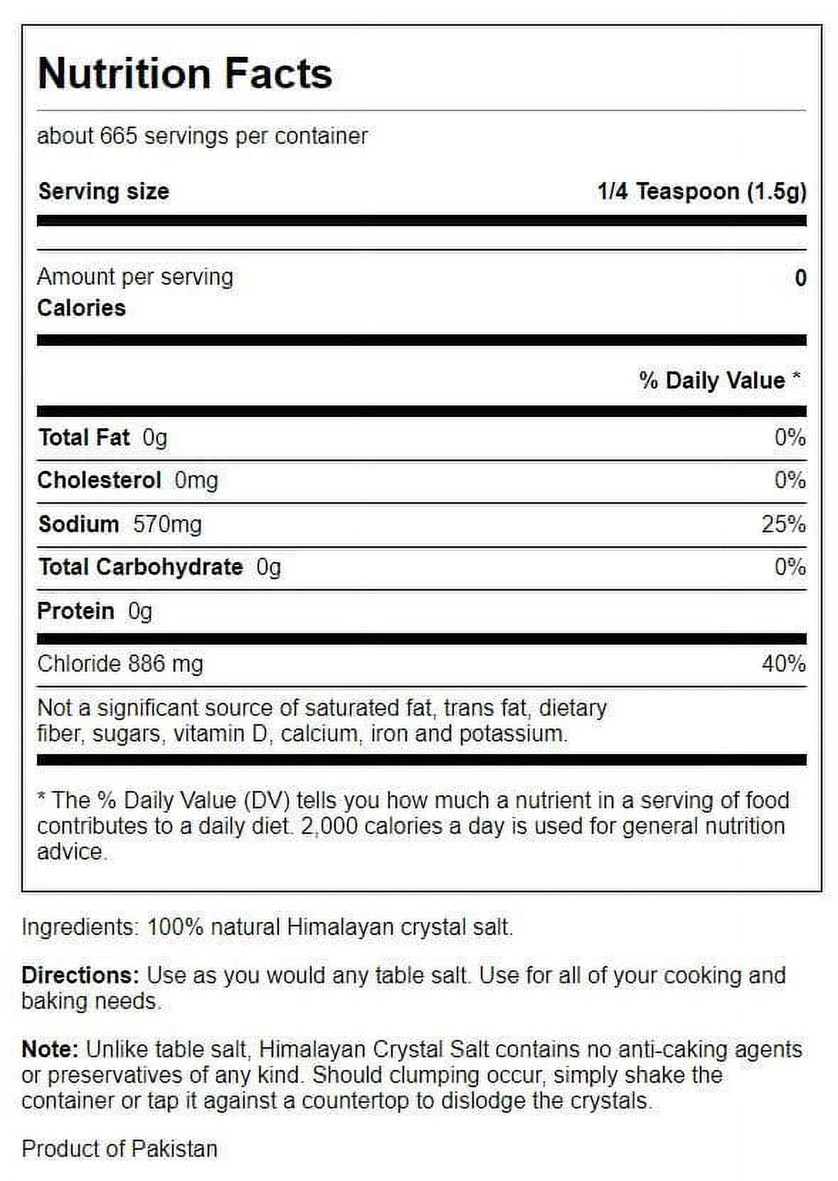 Swanson Himalayan Crystal Salt 35.27 Ounce (1000 g) Salt