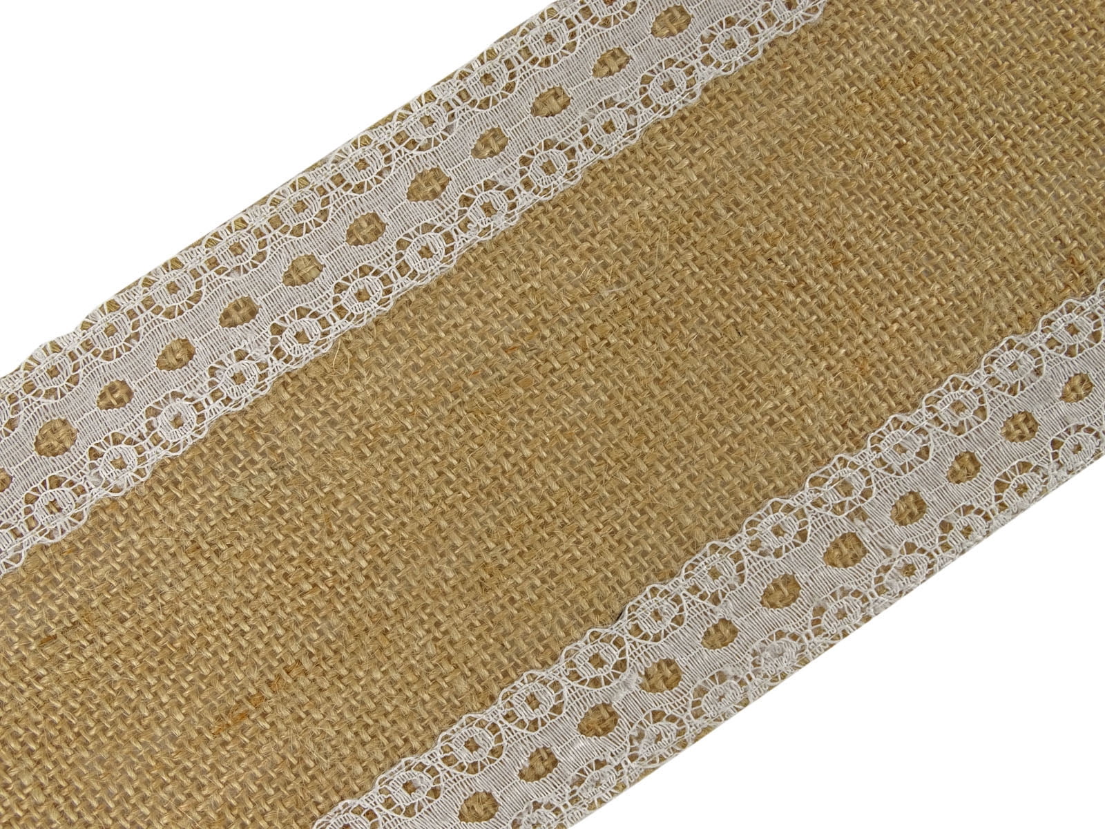 IBA Indianbeautifulart Solid Color Burlap Lace Wired Jute Trim Home Decor Gift Wrap For Crafting 10 Yards Ribbon-4 Inches