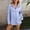 Blue, variant on Women's Fashionable Casual Comfortable Wavy Texture Loose Lapel Button Up Shirt Top Women's Clothing 2 Shirts for Women Oversized Baseball Shirts for Women Color Striped Shirt Design Women Shirts V