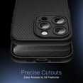 thumbnail image 5 of JETech Grip Case for iPhone 15 Pro Max 6.7-Inch, Soft TPU Slim Fit Protective Phone Cover with Camera Lens Full Protection, Shockproof (Black Titanium), 5 of 5