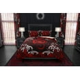 thumbnail image 3 of Couette Ou Duvet Dragon Rouge, Housse de Lit Gothique, Déco de Chambre Musicale, Très Grand,, 3 of 7