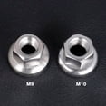 thumbnail image 3 of 2Pcs Stainless Steel Bike / Cycle Wheel Axle Track Nuts Sizes M9/M10, 3 of 5