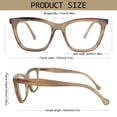 thumbnail image 4 of Reading Glasses Blue Light Blocking Spring Hinge Fashion Pattern Print Eyeglasses for Men 2.50, 4 of 8