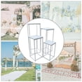 thumbnail image 3 of 4Pcs Metal Flower Rack Vase Stand Prop Geometric Column For Wedding Party Decor, 3 of 9