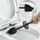 thumbnail image 3 of Escobillero Negro con Portaescobillas de Pared para Baño en Acero Inoxidable DRIVE, 3 of 5