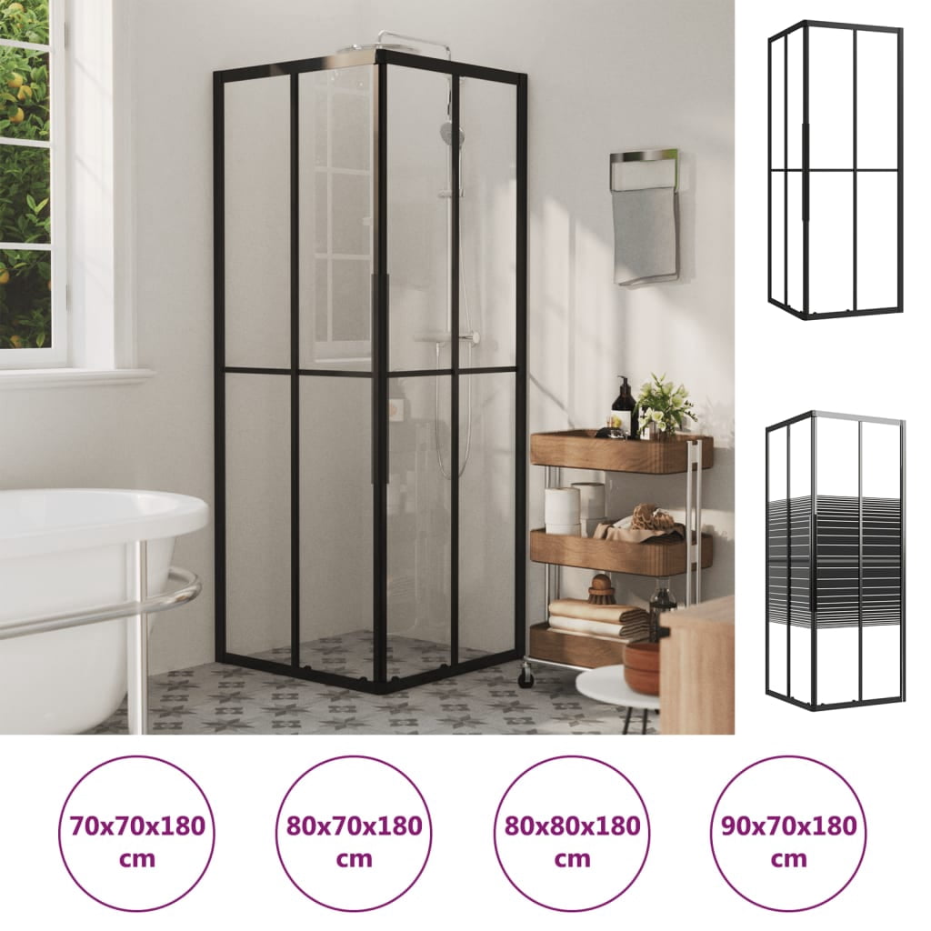 vidaXL Shower Cabin ESG 35.4"x27.6"x70.9"