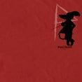thumbnail image 2 of Men's Puss in Boots: The Last Wish Distressed Purple Puss in Boots Graphic Tee Red Large, 2 of 5