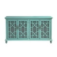 thumbnail image 3 of Pemberly Row Contemporary Blue Rub-through Four Door Credenza, 3 of 7
