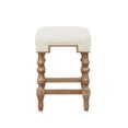 thumbnail image 2 of Riverbay Furniture Elm Wood Beige/Brown Counter Stool Backless 24" Assembled, 2 of 5