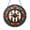 Acrylic 3.5 Inch, variant on Vintage Floral Medallion Stained Glass Style Suncatcher Window Hanging, Decorative Sun Catcher Ornament with Tassel Accents, Colorful Pattern Window Art, Stained Glass Style Decorative Window Decor