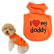 thumbnail image 1 of Ropa para perros pequeños, chaleco estampado "Amo a mi mamá" (naranja), 1857, 1 of 6