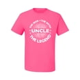 thumbnail image 2 of Wild Bobby, Uncle Man Myth Legend Funny Dad Uncle Papa Granpa Dad Gift, Father's Day, Men Graphic Tee, Neon Pink, X-Large, 2 of 4