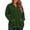 03 Dark Green, variant on Plus Size Hoodies for Women Lightweight Long Sleeve Oversized Sweatshirt Fall Henley Neckline Pullover Sweaters with Pockets XL-5XL