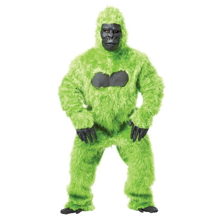 Green Gorilla Suit Ape Adult Halloween Costume