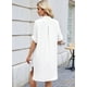 thumbnail image 4 of Vestido Camisero de Verano para Mujer, Informal, de Corta, con Botones y Cuello en V, Talla Grande XXL, 4 of 6