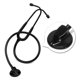 thumbnail image 2 of Estetoscopio médico profesional para cardiología, dispositivo de equipo médico para estudiantes de enfermería, estetoscopio cardíaco, Todo negro, 2 of 4