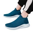 thumbnail image 2 of KELINFONG Mens Running Knit Lightweight Breathable Casual Sports Shoes Fashion Sneakers Slip on Walking Shoes, 2 of 7