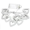 thumbnail image 2 of 1.25m Wooden Heart-Shaped LED String Lights, 10-Lamp Warm White,Transparent Cable,Decor for Christmas, Wedding, Birthday Party, 2 of 9