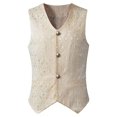 thumbnail image 2 of Chaleco Medieval de Halloween Sonducket Blanco XXXL, 2 of 6