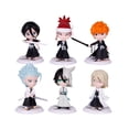 thumbnail image 1 of Colección de juguetes para figuras de anime, 6 unidades, serie Bleach, 7,5 cm, PVC, 1 of 1