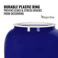 thumbnail image 7 of Brio Blue Water Dispenser Crock, Includes 8 inch Wood Stand, Stainless Steel Faucet and Lid, 7 of 7