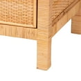 thumbnail image 6 of bali & pari Vaere Rattan and Mahogany wood BOHO Storage Cabinet, 4-Drawer, Natural Brown, 6 of 10