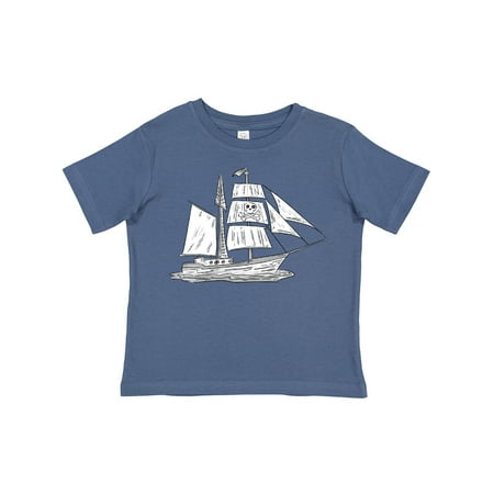 

Inktastic Pirate Ship Illustration Gift Toddler Boy or Toddler Girl T-Shirt