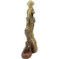thumbnail image 4 of Ebros 11"H Egyptian Bastet Cat With Snake Holding Spear & Shield Statue 11"H, 4 of 7