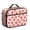 Pink, variant on Strawberry and Dot Pink Pattern Insulated Lunch Bag Teens,Bento School Lunch Bag for Teens for Work,Picnic or Travel 10.6x7.7x4.3 Inches,12 Can Capacity