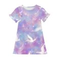 thumbnail image 4 of RXIRUCGD 2025 Vêtements d'Été pour Enfants 3-12 Ans Mode Imprimée Pyjama Rêveur Mi-Mollet Chemise de Nuit, 4 of 4