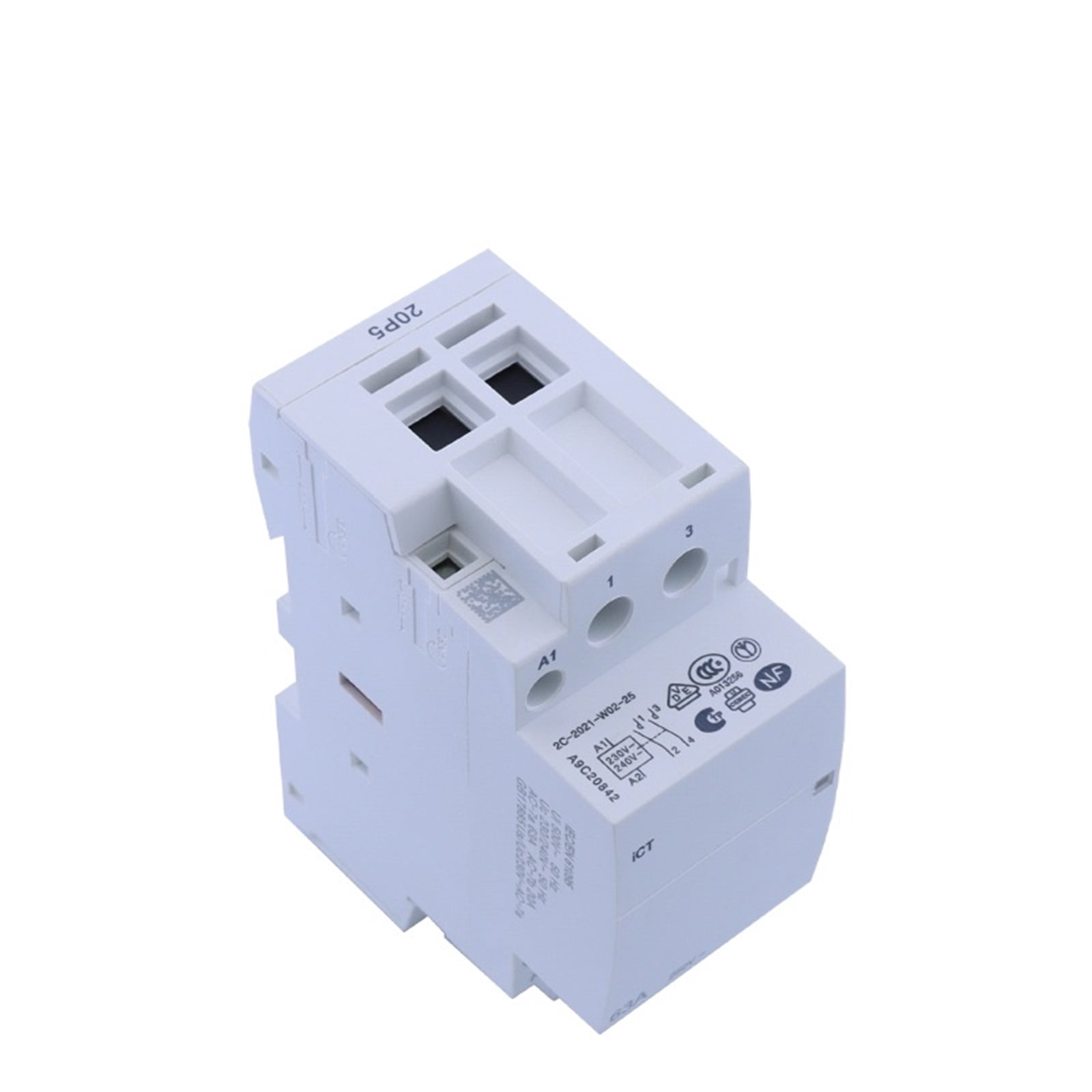 2P 63A 40A 220V/230V 50/60HZ Din Rail Household Ac Contactor 2NO