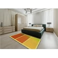 thumbnail image 4 of Ahgly Company Indoor Square Patterned Scarlet Red Area Rugs, 3' Square, 4 of 6