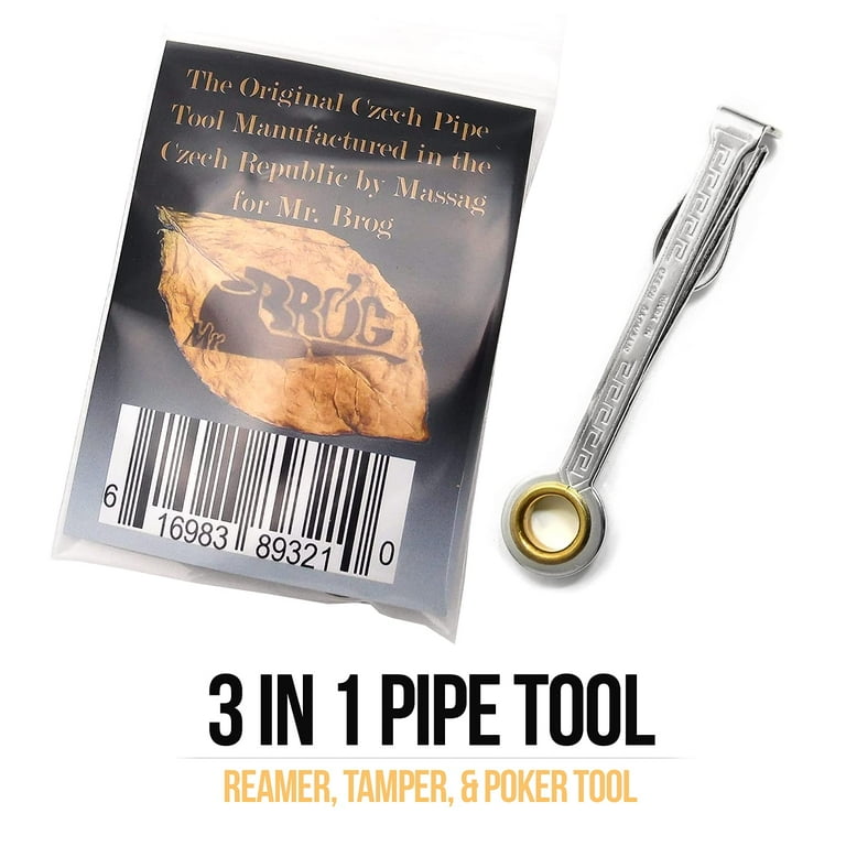 Mr. Brog Czech Stainless Steel 3-in-1 Pipe Tool Cleaner - Tamper, Reamer,  Poker Tool