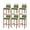 Green, variant on Navy Blue Ombre Bar Stool Covers Set of 4, Modern Abstract Art Texture Stretch Washable Bar Chair Covers with Backs, Removable Pub Counter Height Chair Cover for Kitchen Dining Room Cafe