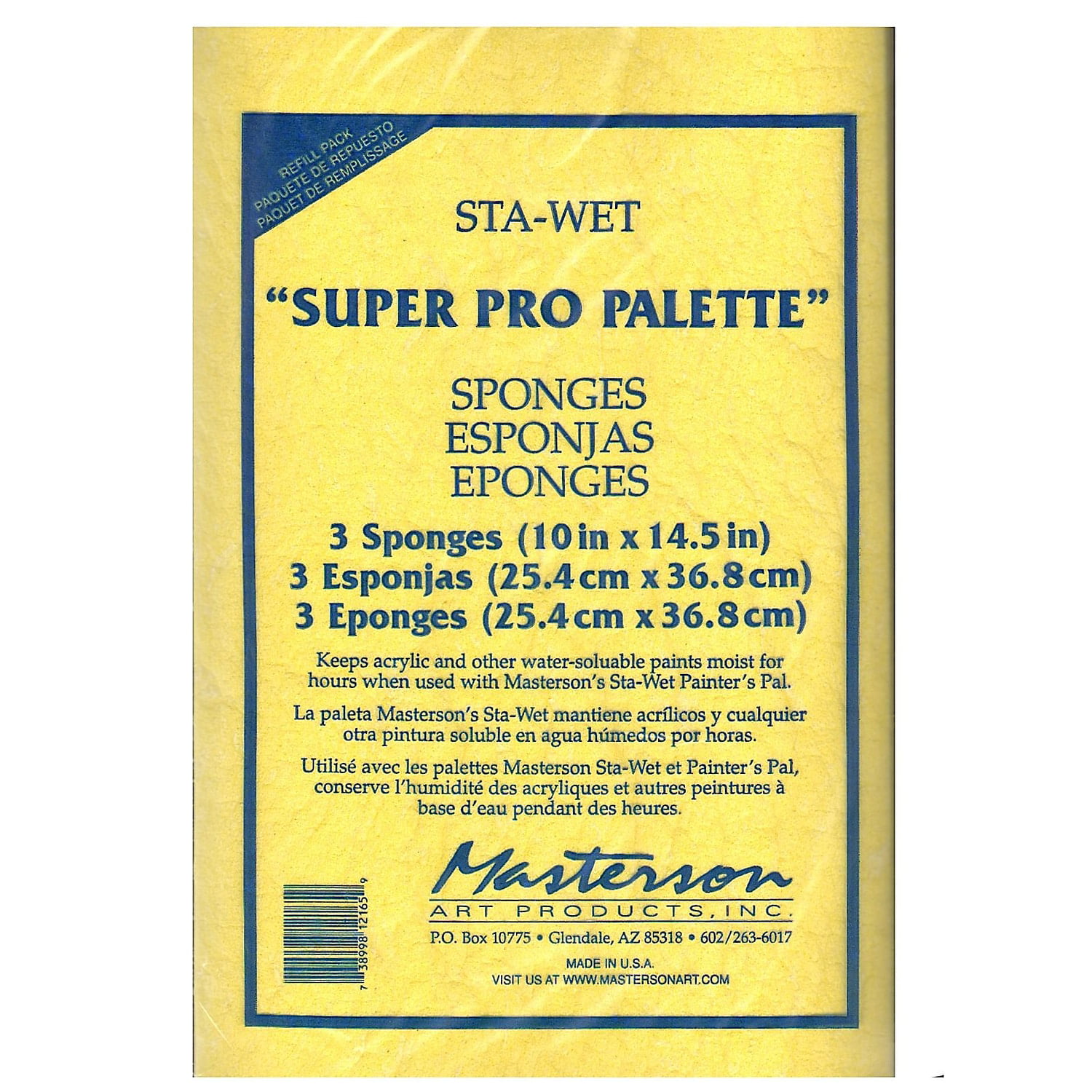 Masterson Sta-Wet Premier Palette & Sponge Refills