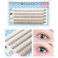 thumbnail image 4 of Boc Faux Cils Style Queue de Poisson Réutilisables Naturels Professionnels Maquillage Individuels Grappes de Cils pour Femme, 4 of 10
