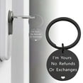 thumbnail image 2 of Im Yours No Refunds or Exchanges Keychain Couple Gifts for Wife Husband Boyfriend Girlfriend Anniversary Birthday Valentine Day Christmas Gift Romantic Relationship Present (1 Pcs), 2 of 6