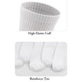 thumbnail image 3 of Couver Unisex Dri-Tek Moisture Wicking Athletic Crew Socks 2-Pack White Size 9-11, 3 of 7