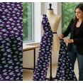 thumbnail image 5 of Soimoi Purple Cotton Poplin Fabric Banana Leaves Print Fabric by the Yard 42 Inch Wide, 5 of 7